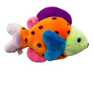 TY  Buddies Beanie Baby Lips The Fish Tie Dye Vintage 1999 Plush 13" No Tag